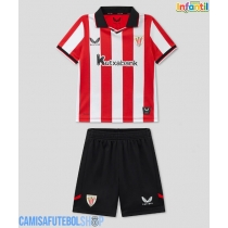 Camisa de time de futebol Athletic Bilbao Replicas 1º Equipamento Infantil 2025-26 Manga Curta (+ Calças curtas)
